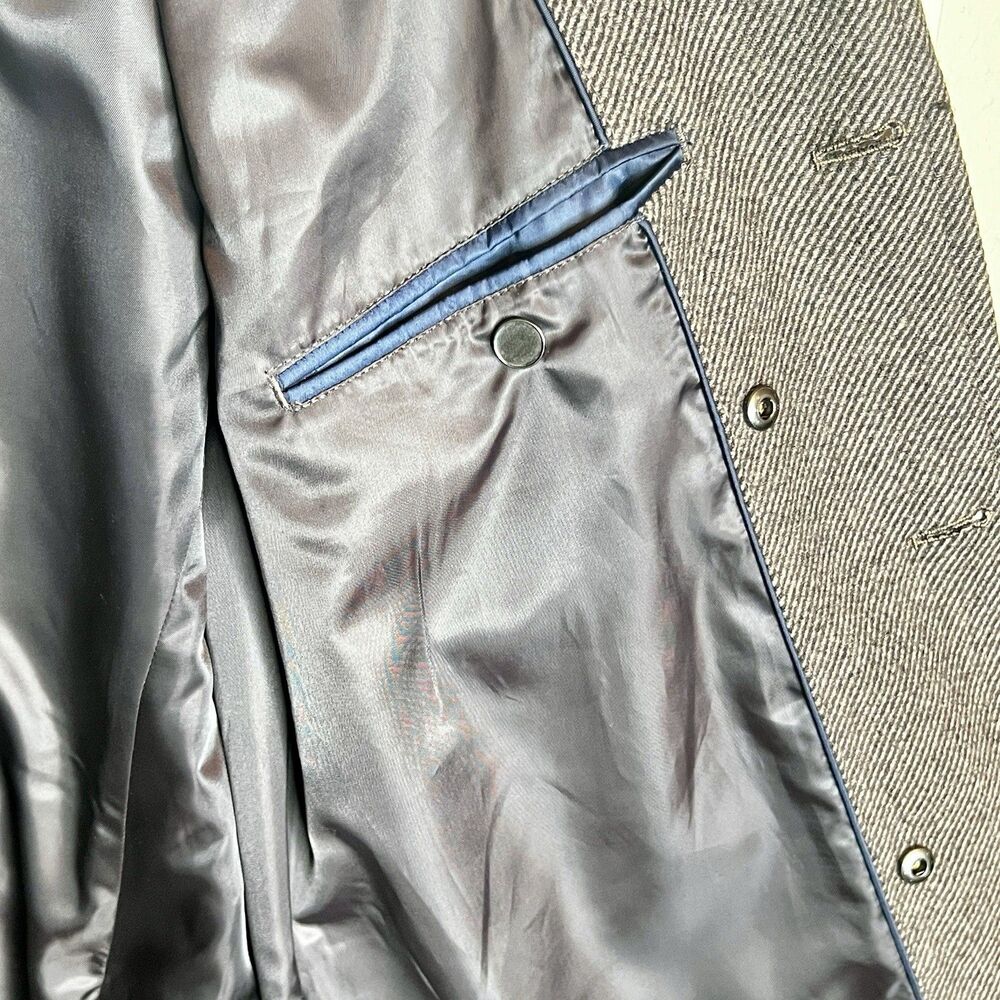 JoS A Bank Reserve Jacket Overcoat 2 in 1 Xtra Large Wool Blend Removable Lining - Picture 10 of 16